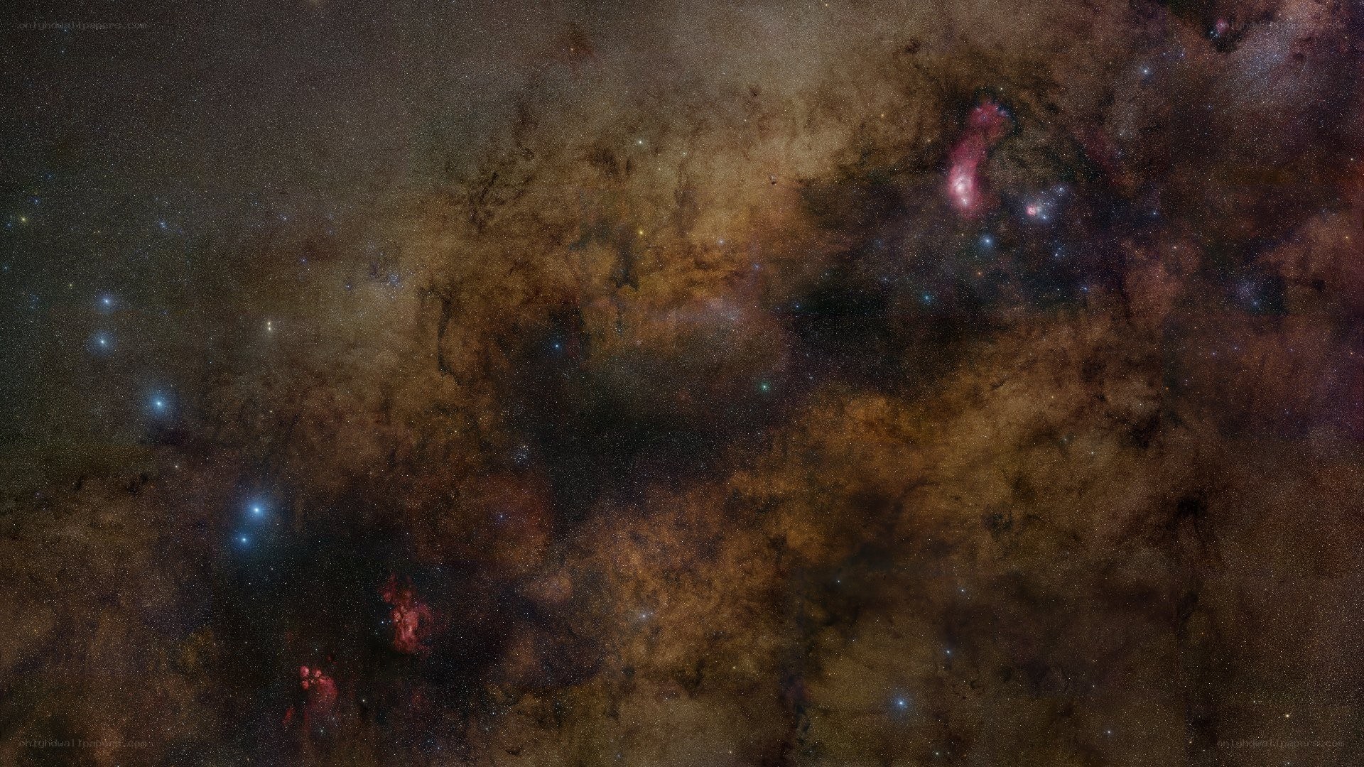 Cosmic Nebula and Star Field