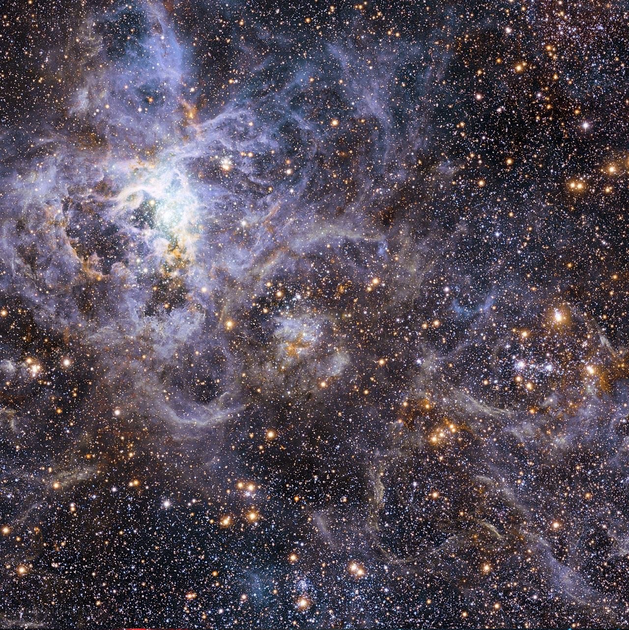 Cosmic Nebula and Star Field