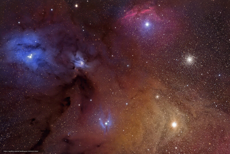 Cosmic Nebula and Star Field