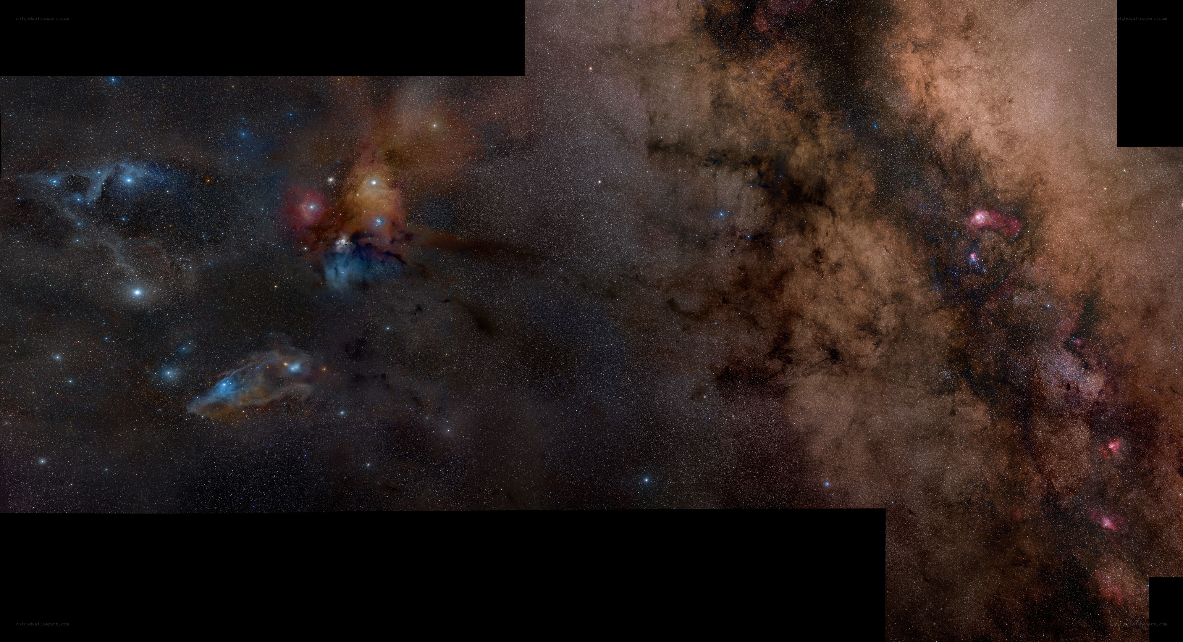 Cosmic Nebula and Star Field