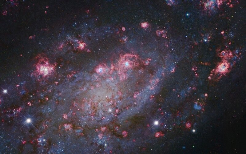 Cosmic nebula and star fields
