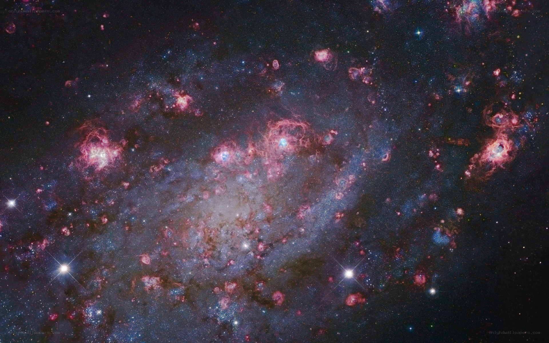 Cosmic nebula and star fields