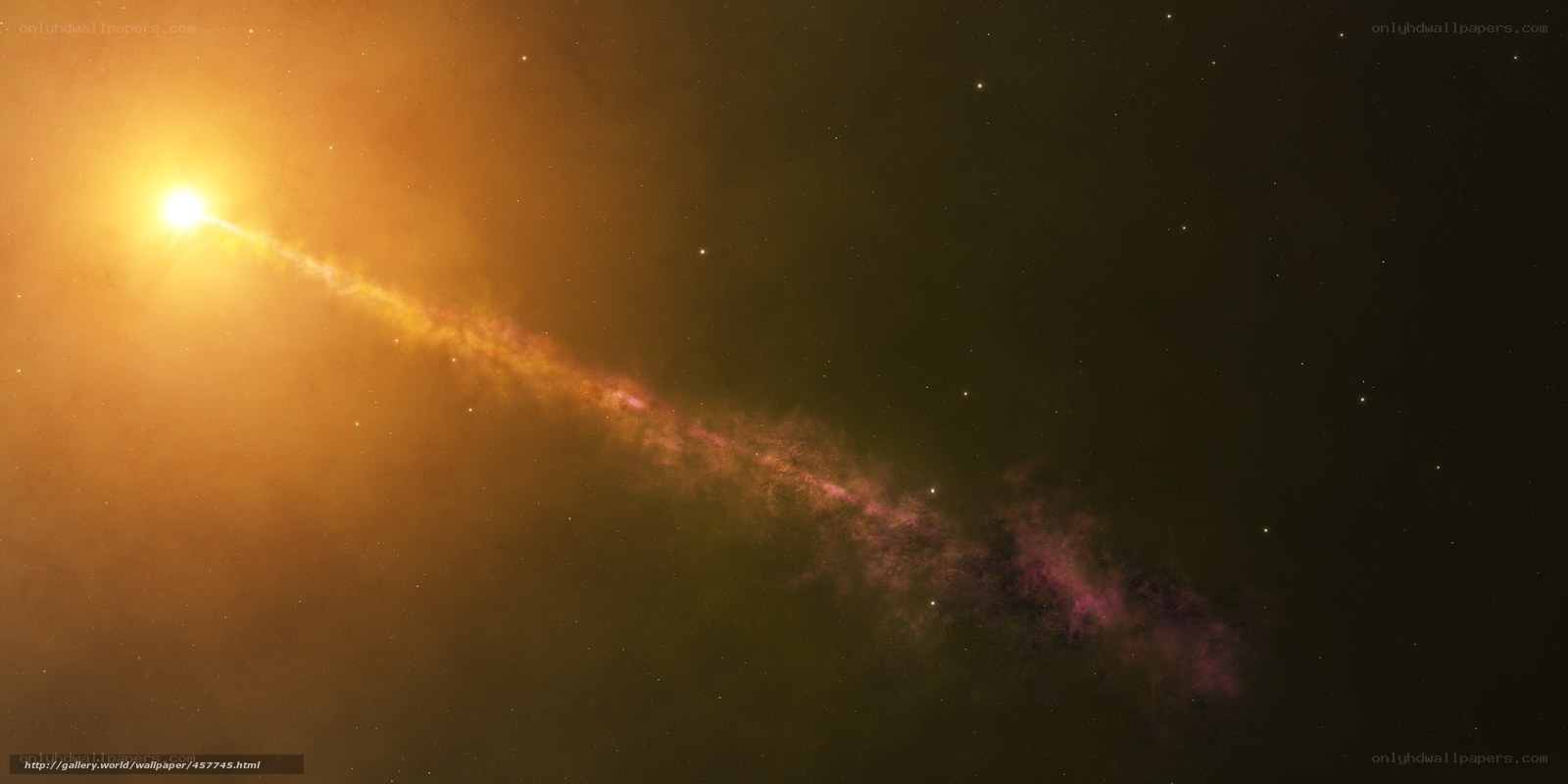 Cosmic Nebula and Star