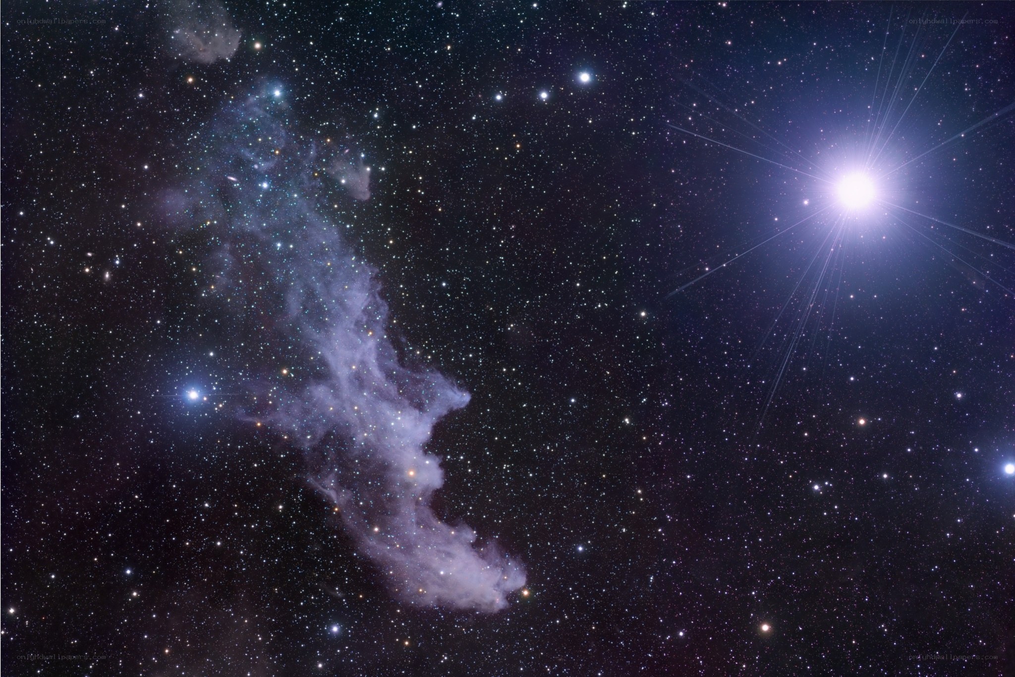 Cosmic Nebula and Stars