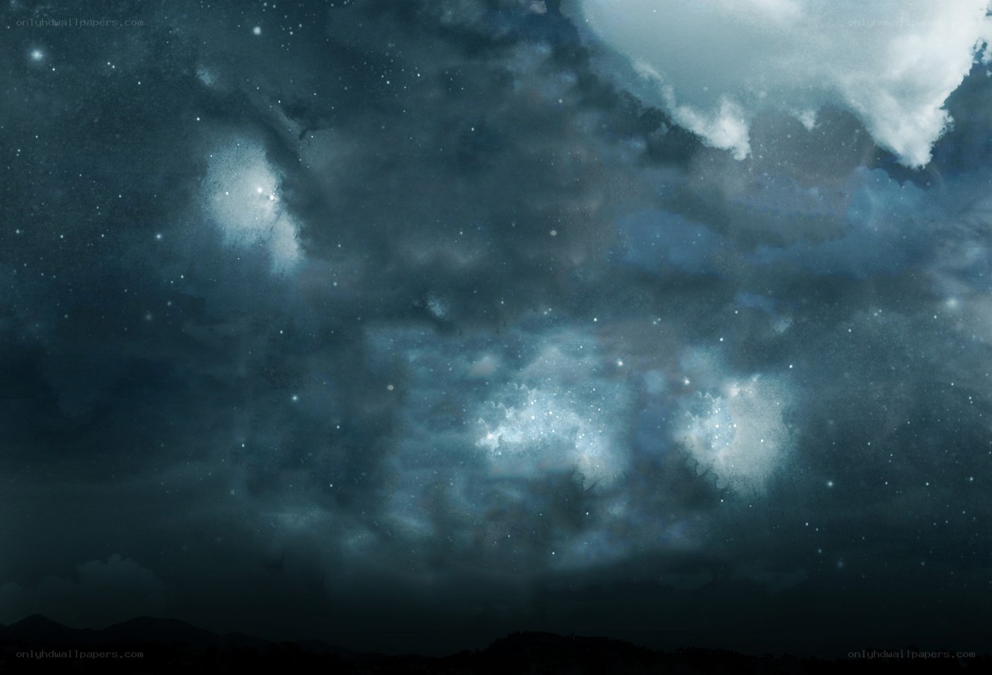 Cosmic Nebula and Stars