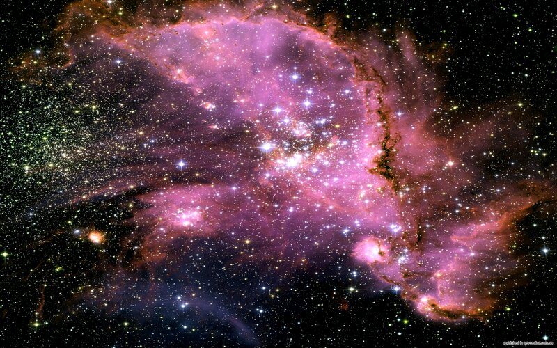 Cosmic Nebula and Stars