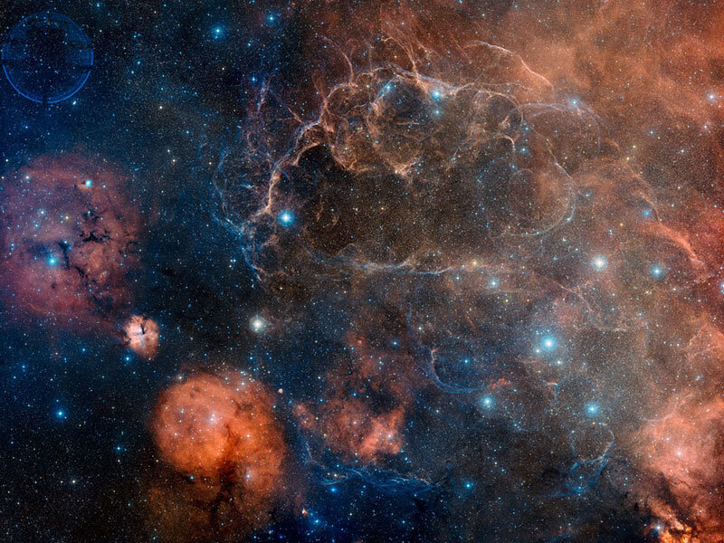 Cosmic Nebula and Stars