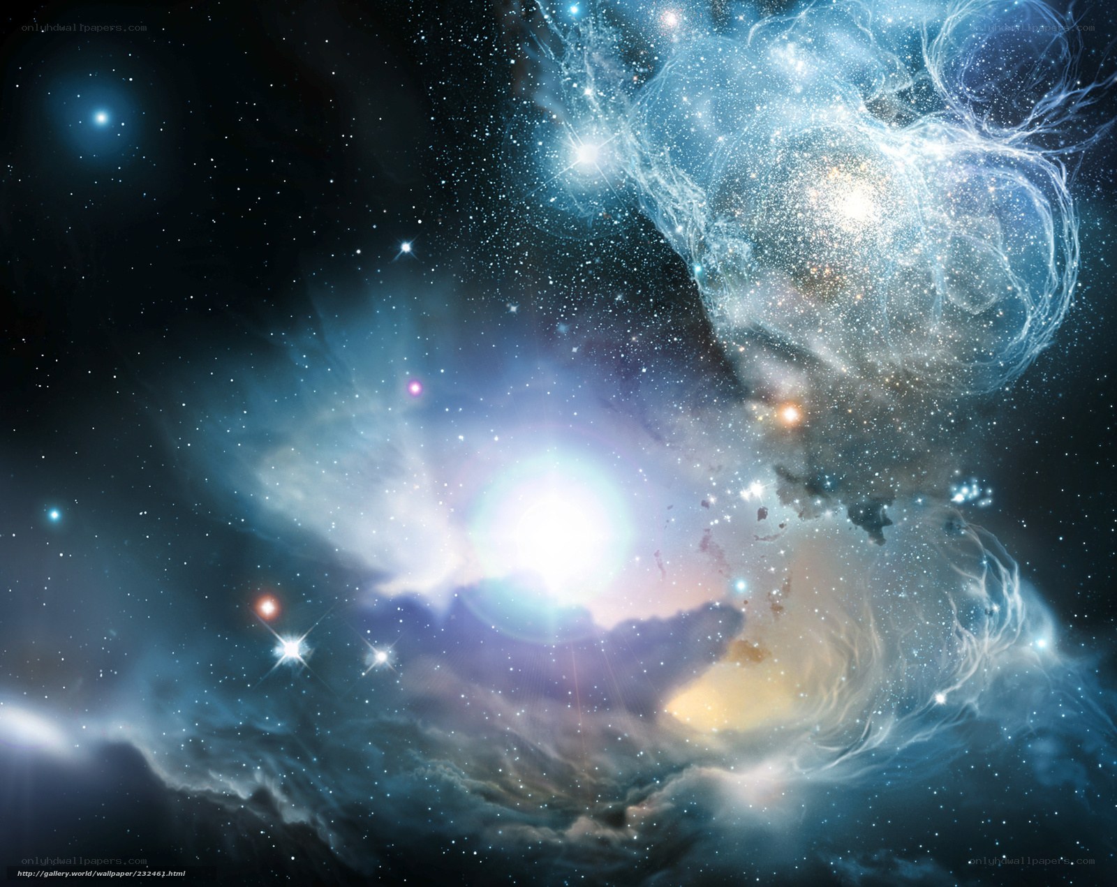 Cosmic Nebula and Stars
