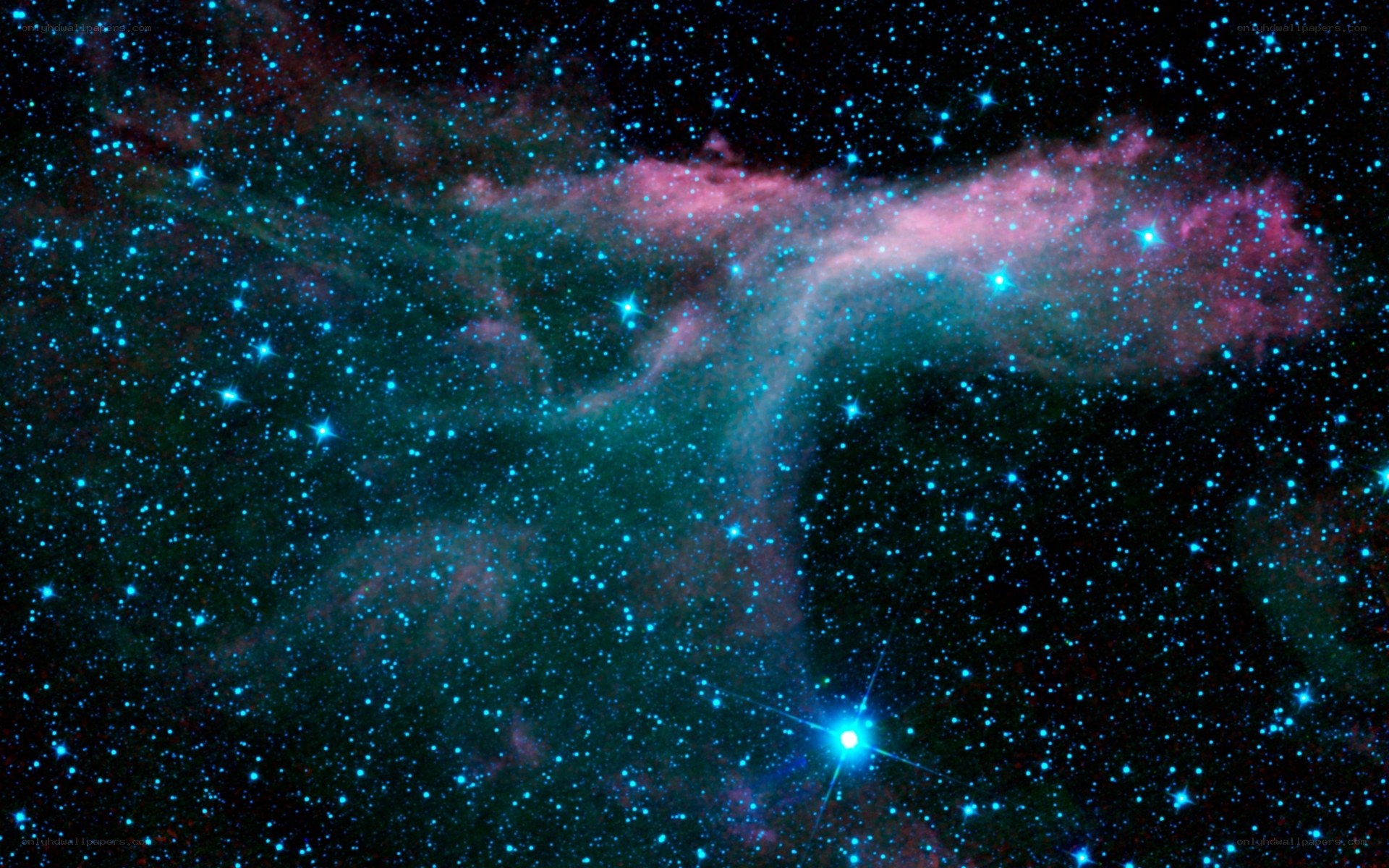 Cosmic Nebula and Stars