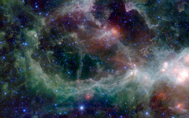 Cosmic Nebula and Stars