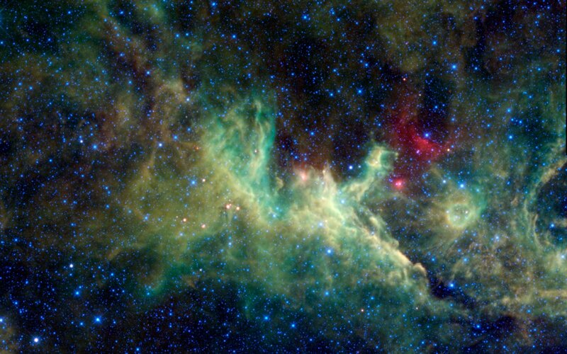 Cosmic nebula and stars
