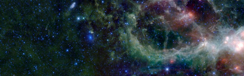 Cosmic nebula and stars