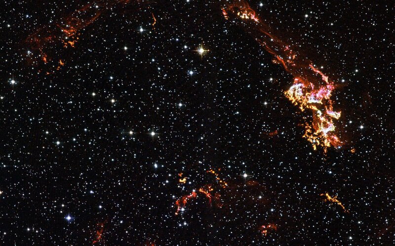 Cosmic nebula and stars