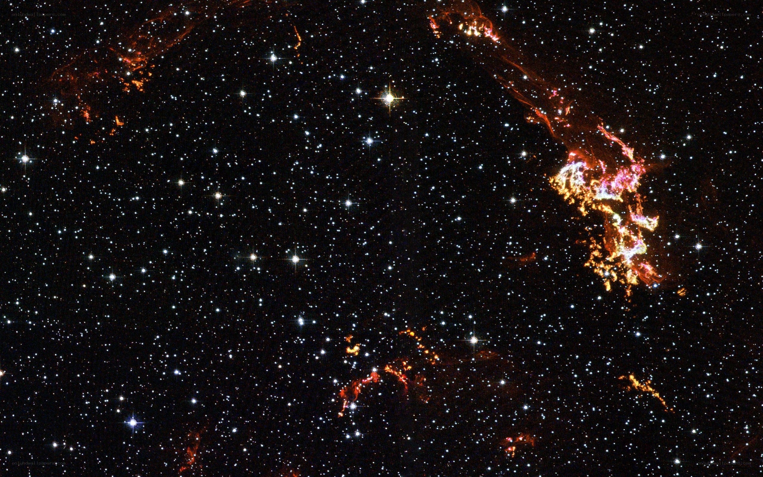 Cosmic nebula and stars