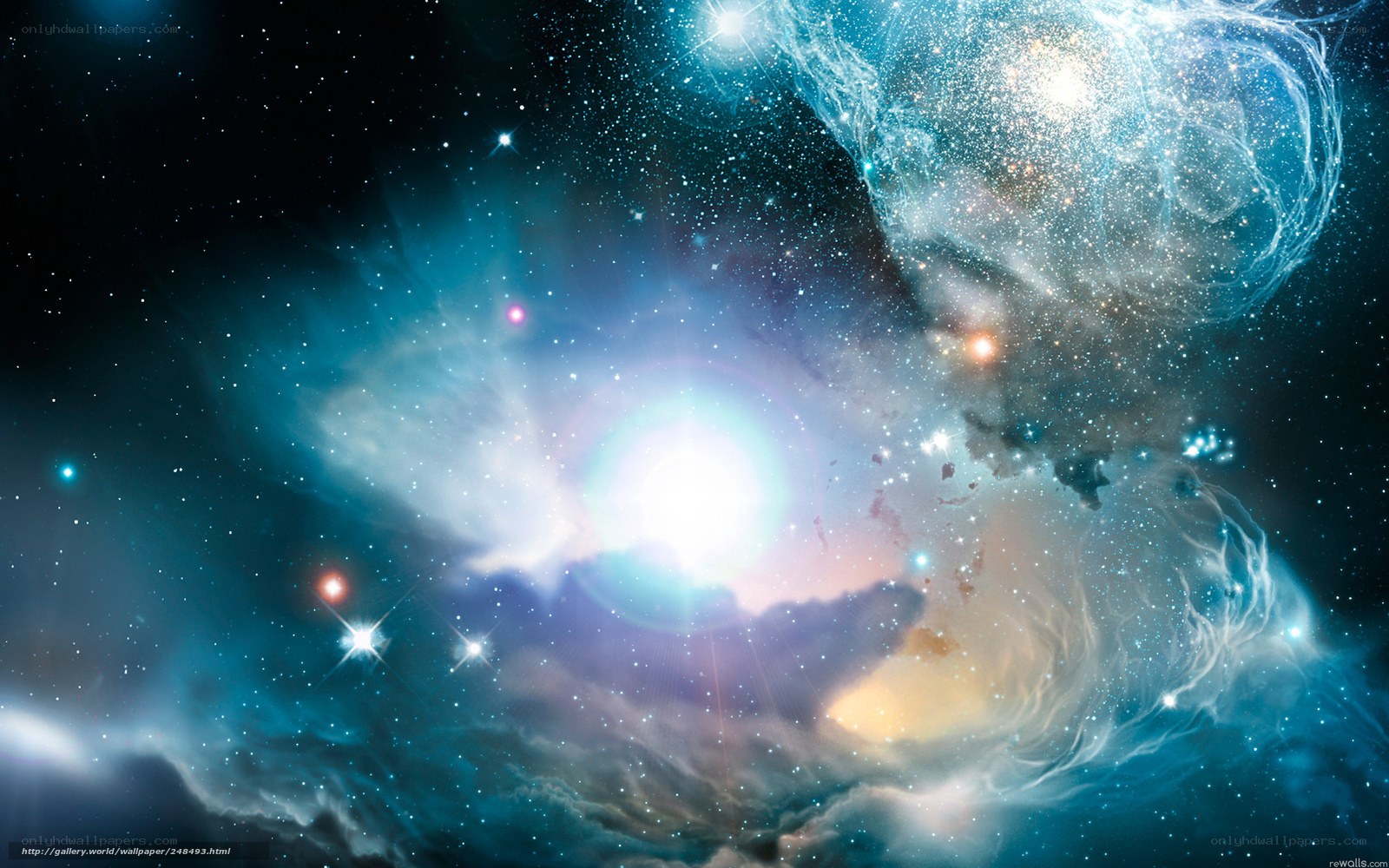 Cosmic Nebula and Stars