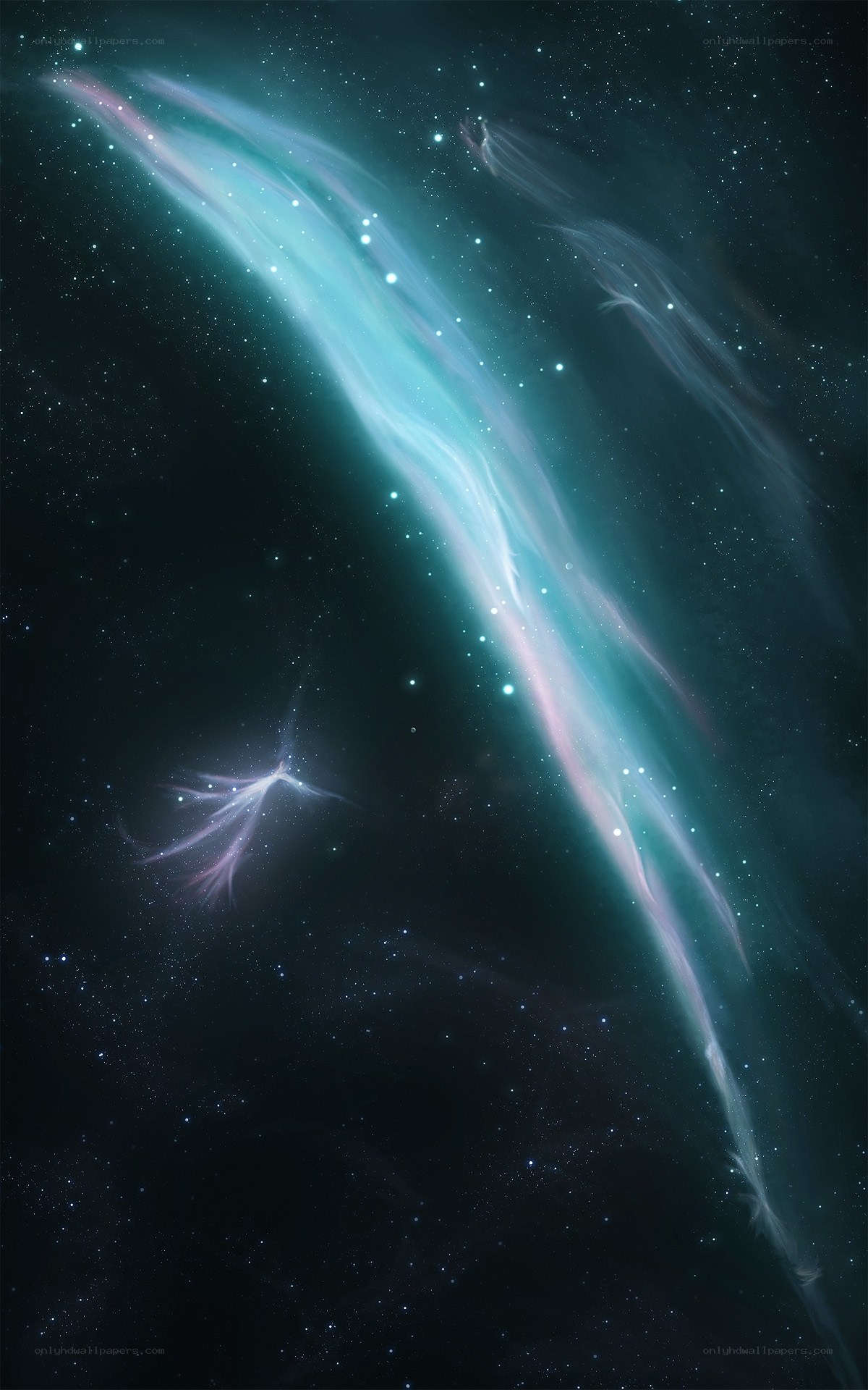Cosmic Nebula and Stars