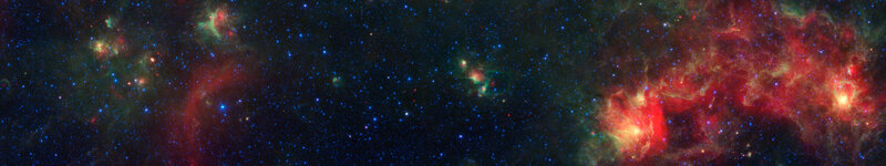 Cosmic nebula and stars