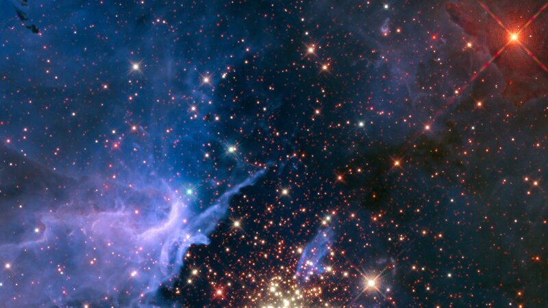 Cosmic Nebula and Stars