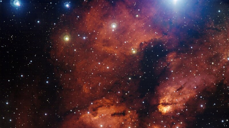 Cosmic nebula and stars