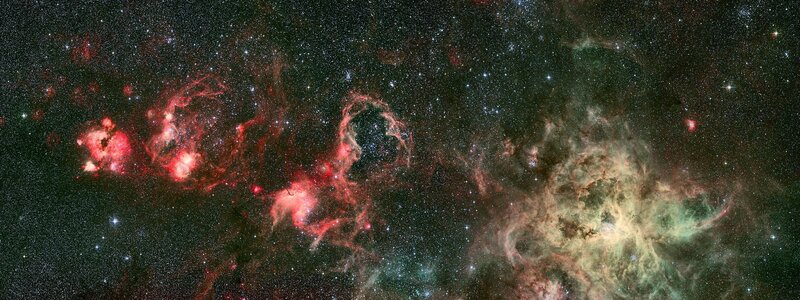Cosmic nebula and stars