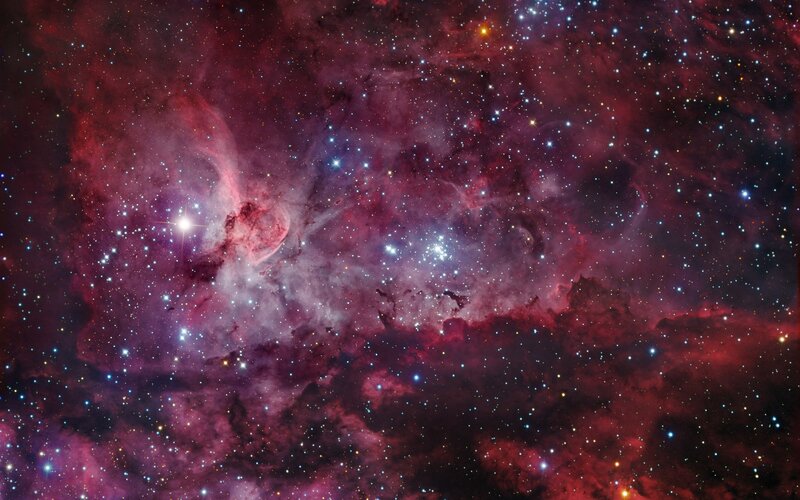 Cosmic Nebula and Stars
