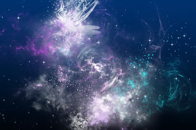 Cosmic Nebula and Stars