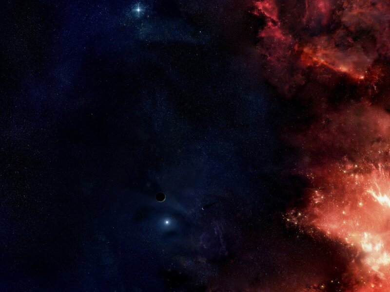 Cosmic Nebula and Stars