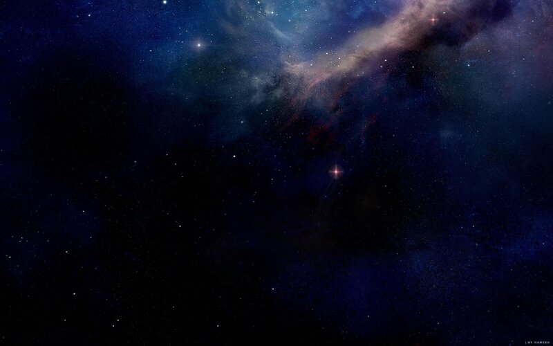 Cosmic Nebula and Stars