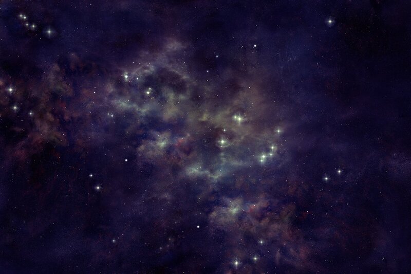 Cosmic Nebula and Stars