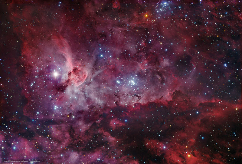 Cosmic Nebula and Stars