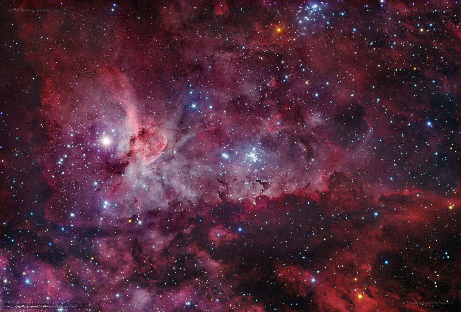 Cosmic Nebula and Stars