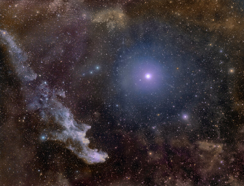 Cosmic Nebula and Stars