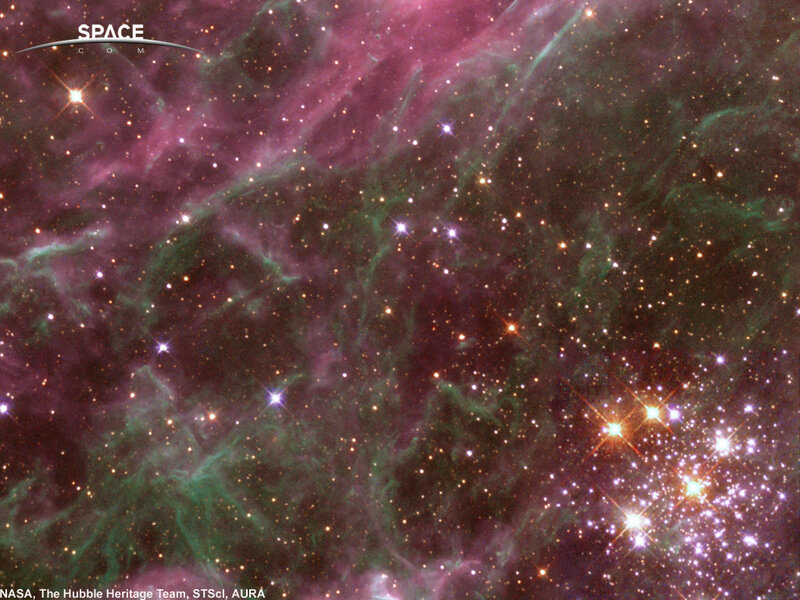 Cosmic Nebula and Stars