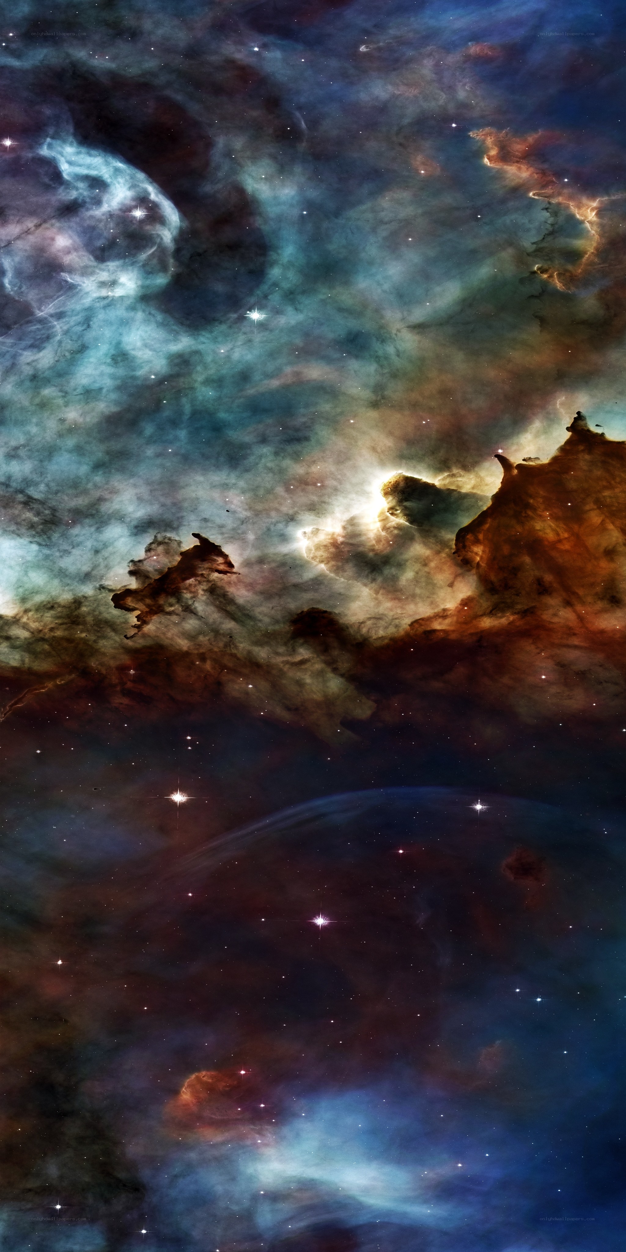 Cosmic Nebula and Stars