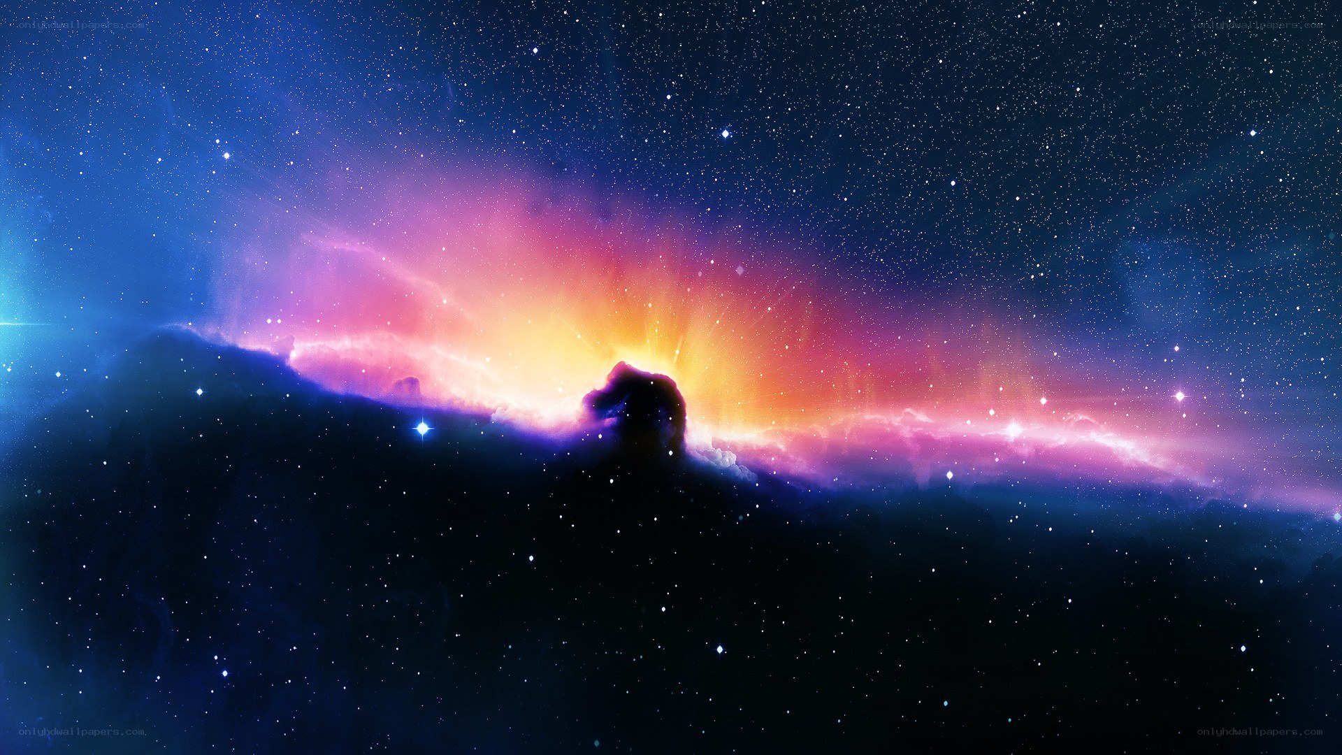 cosmic nebula and stars