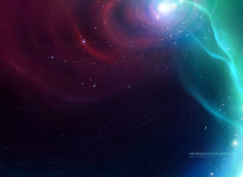 Cosmic Nebula and Stars
