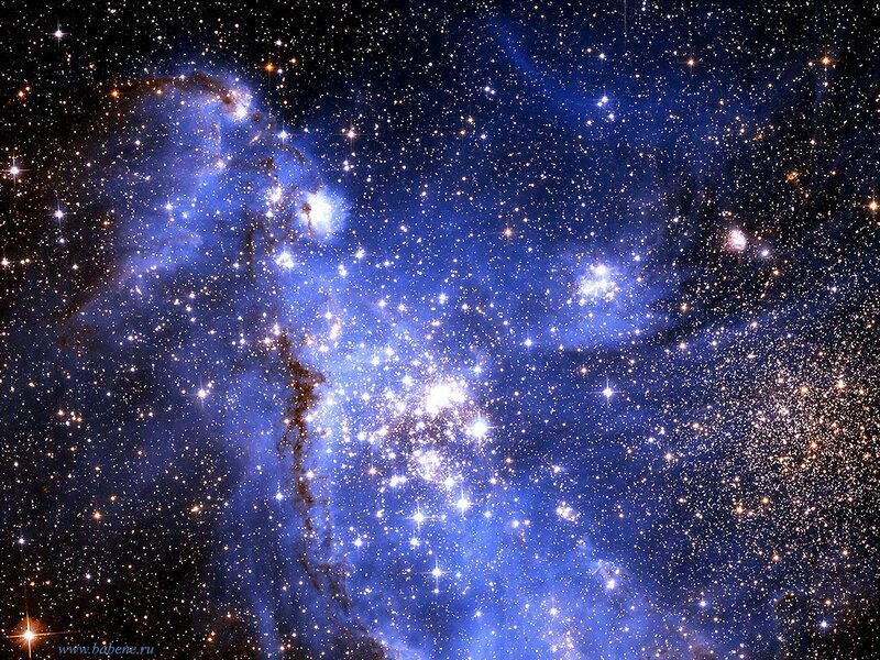 Cosmic Nebula and Stars