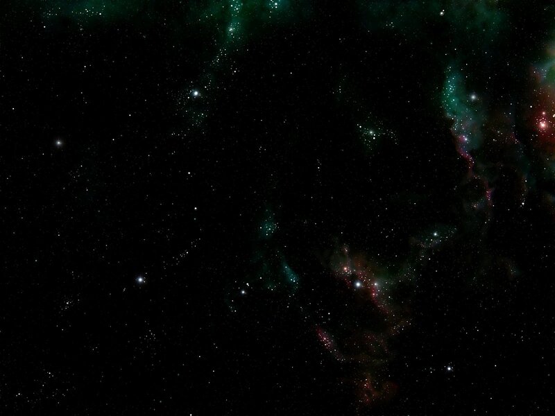 Cosmic nebula and stars