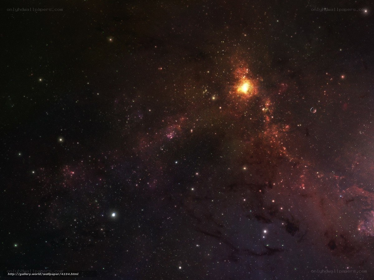 Cosmic Nebula and Stars