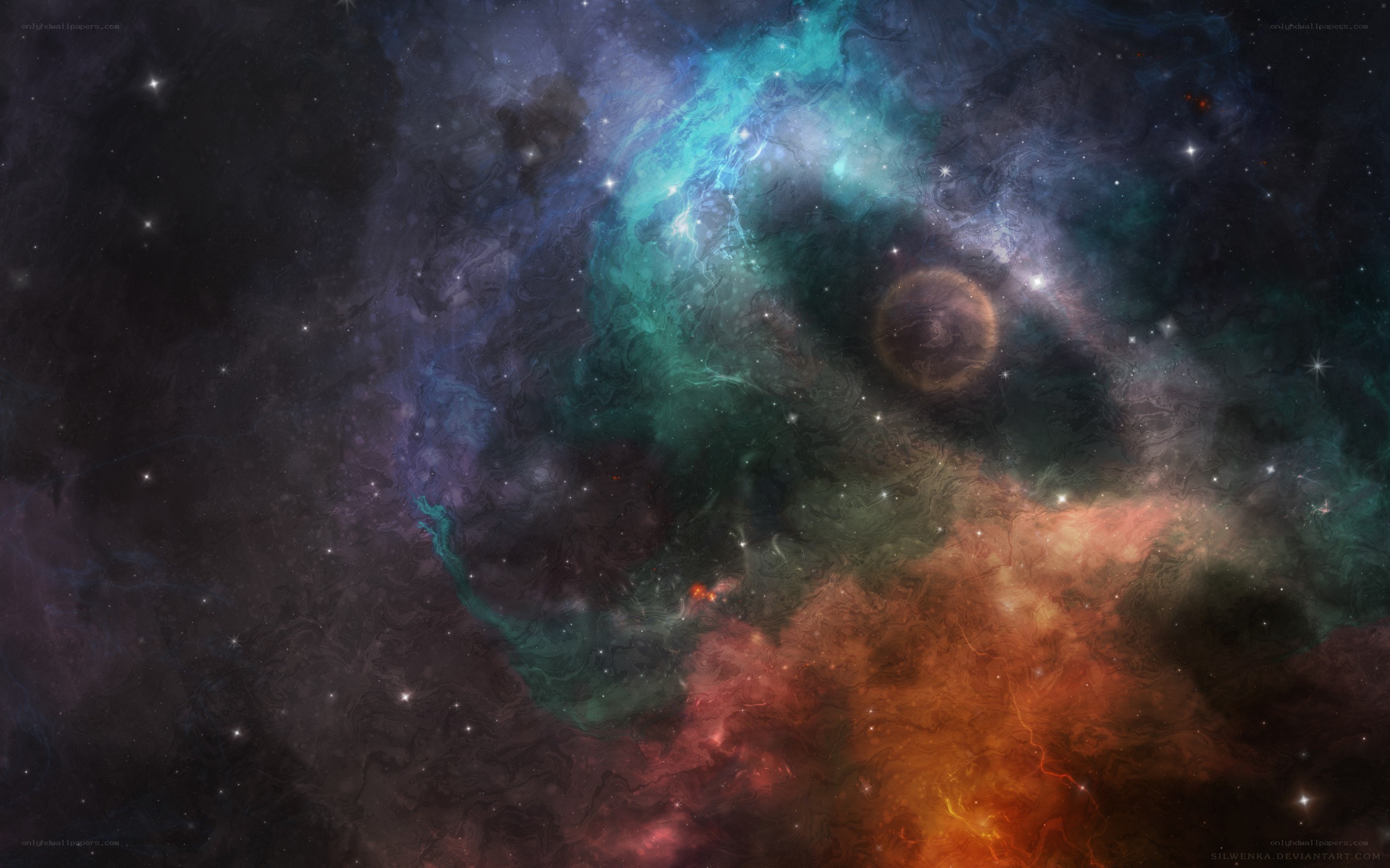 cosmic nebula and stars