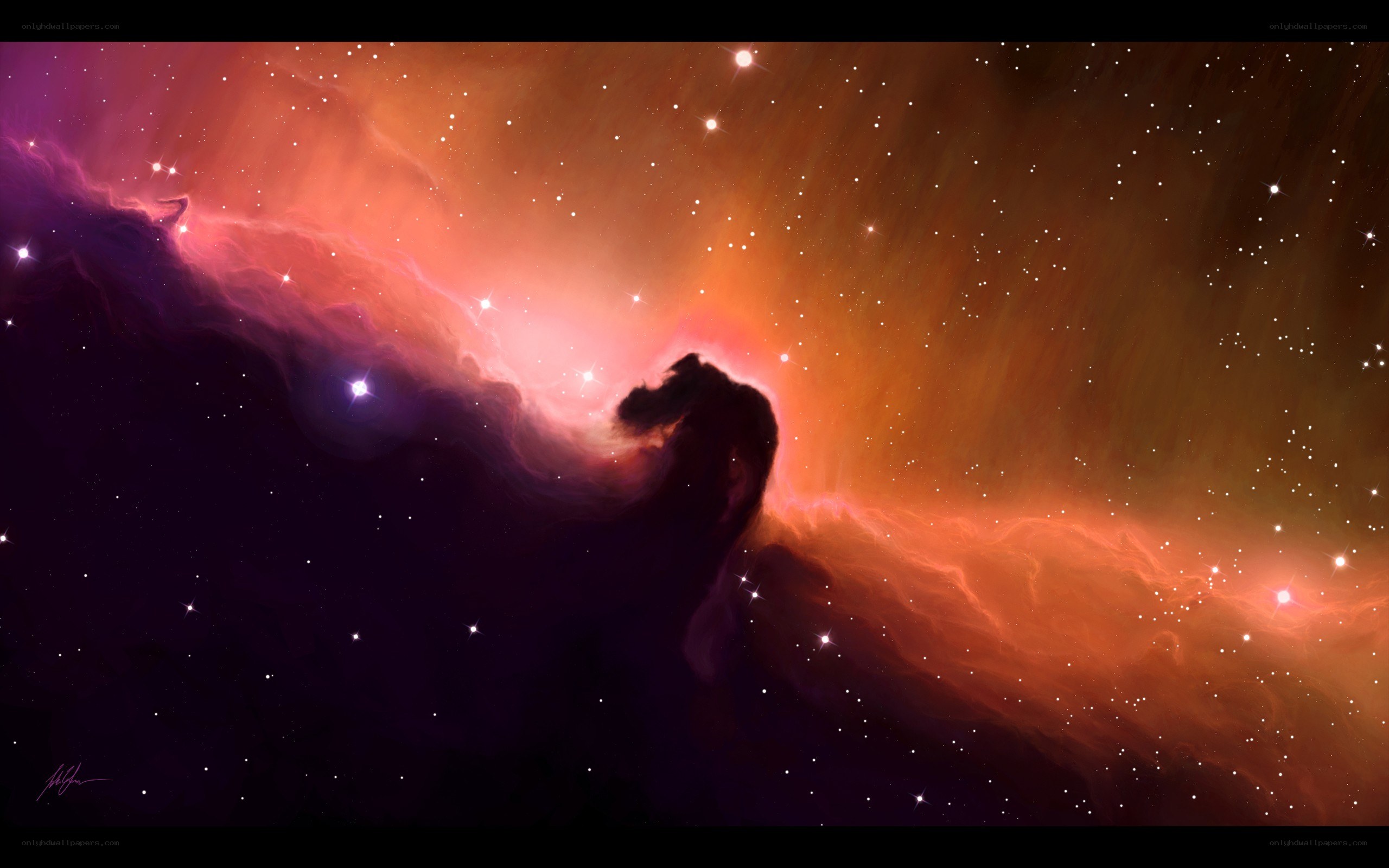 Cosmic Nebula and Stars