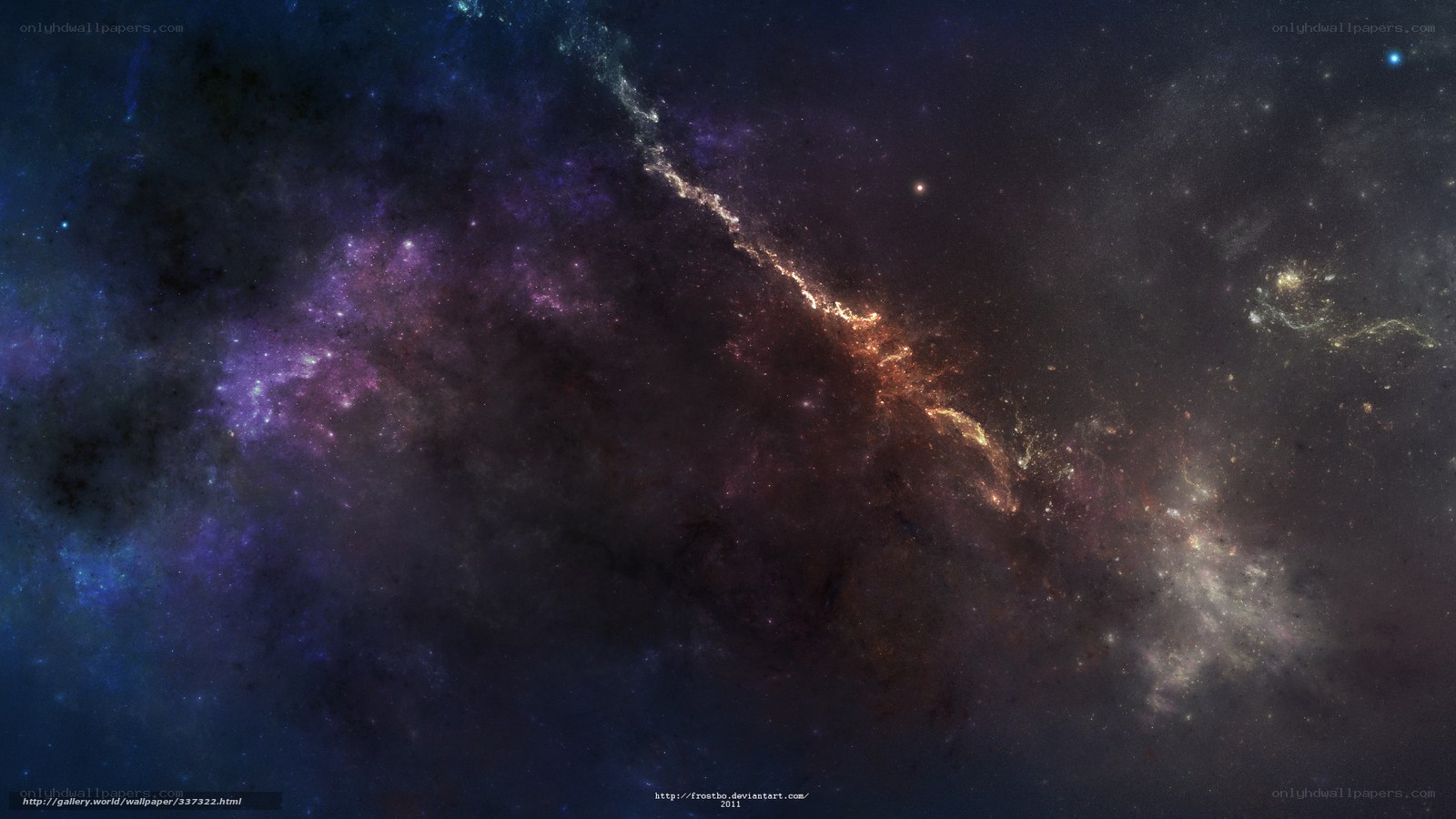 Cosmic Nebula and Stars