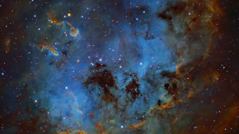 Cosmic Nebula and Stars