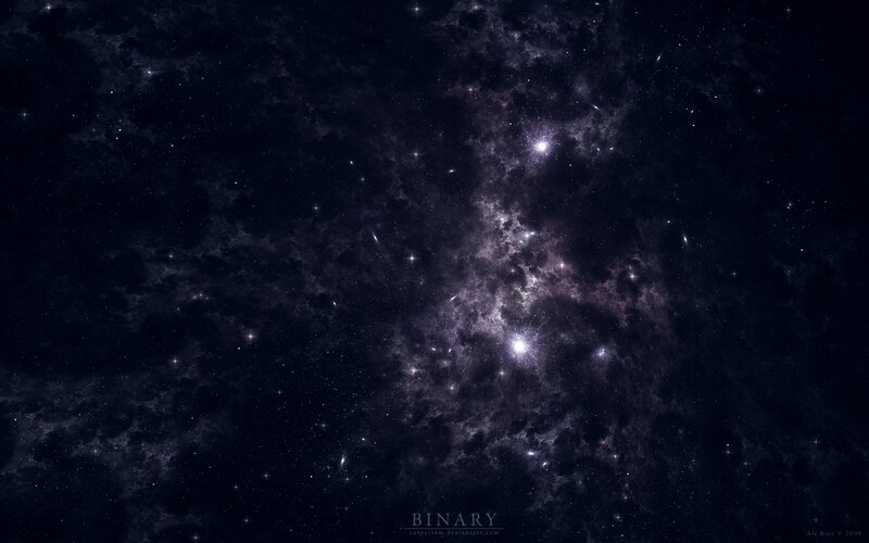 Cosmic Nebula and Stars
