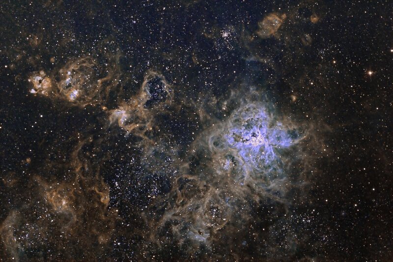 Cosmic Nebula and Stars