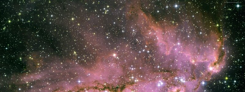 Cosmic nebula and stars