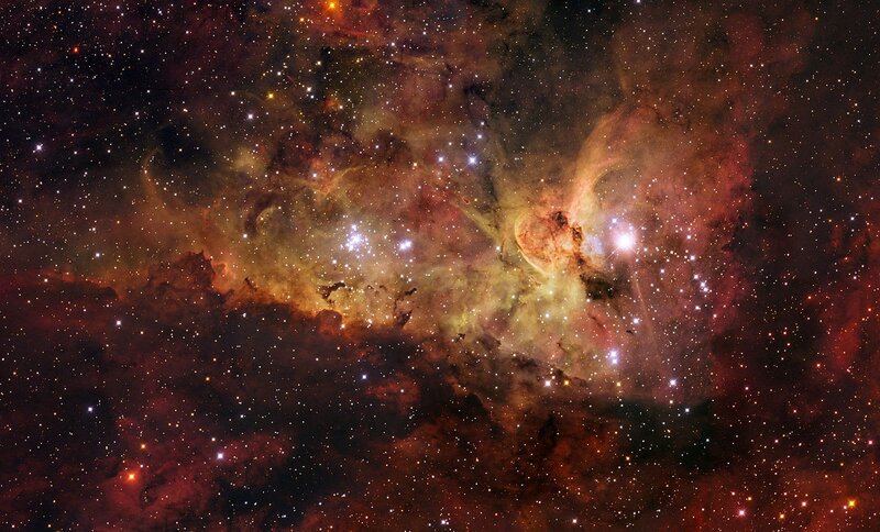 Cosmic Nebula and Stars