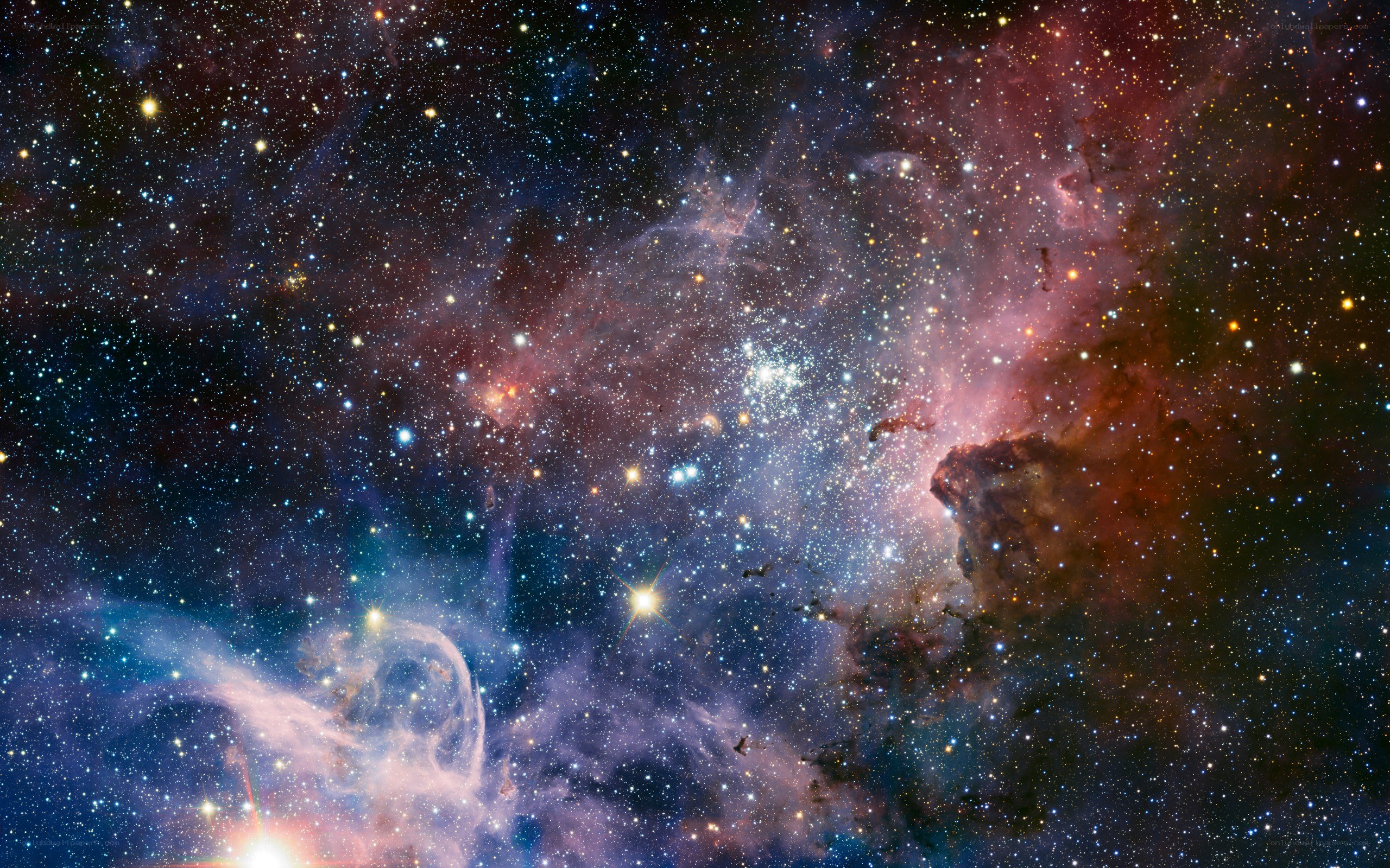Cosmic Nebula and Stars