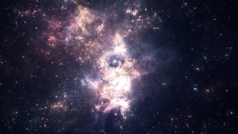 cosmic nebula and stars
