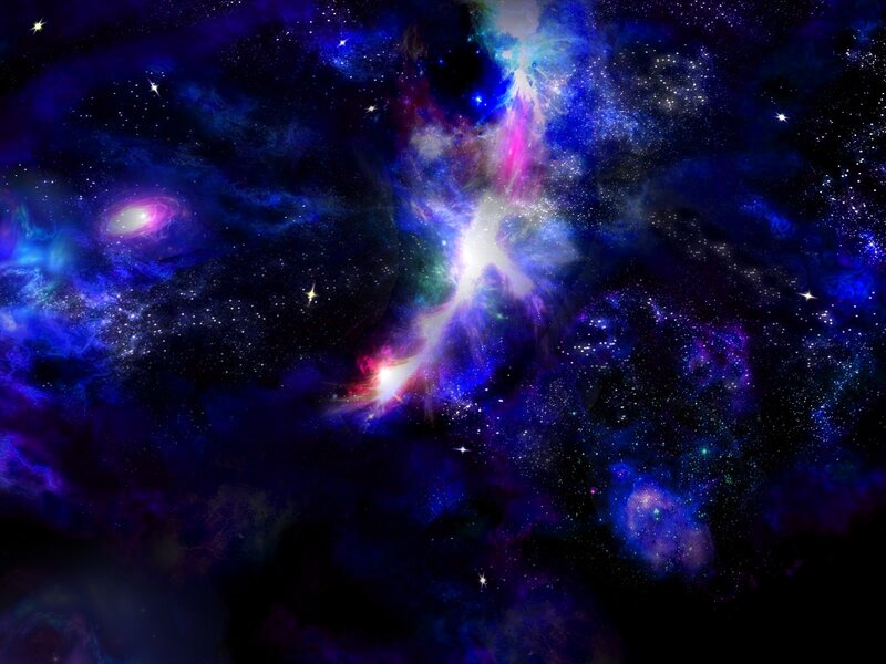 Cosmic Nebula and Stars